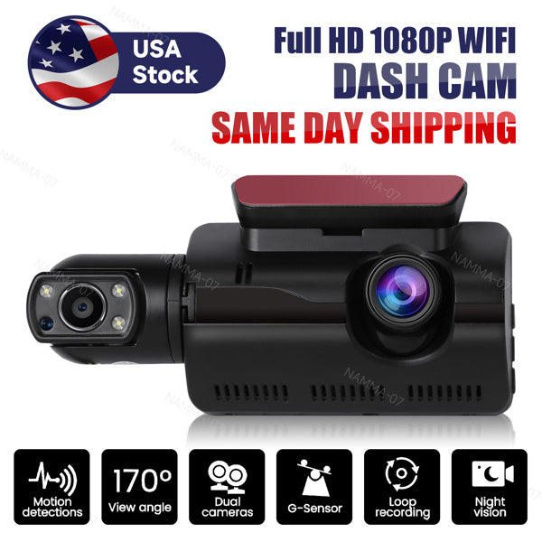 1080P Dual Lens Car DVR Dash Cam Video Recorder G-Sensor Front - Premium Other Vehicles from Rapidvehicles - Just $47.74! Shop now at Rapidvehicles