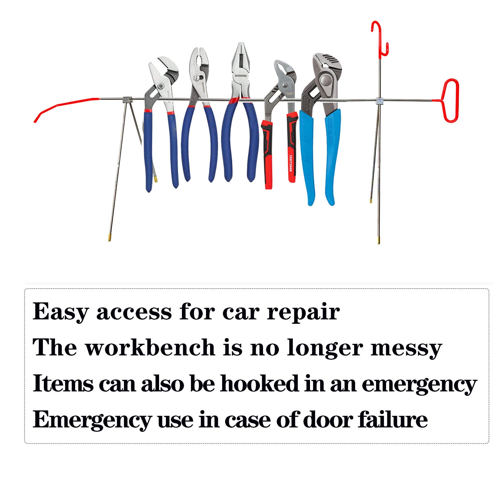 26 pieces of car emergency use kit, camping lamp maintenance lamp bracket, brake caliper hook, fifth wheel pin puller, multi-functional car maintenance parts bracket, auto parts, outdoor supplies - Premium Automotive from Rapidvehicles - Just $48.99! Shop now at Rapidvehicles