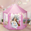 53"H Princess Castle Play Tent House with LED Star Lights for Kids, Indoor and Outdoor, Pink - Premium Carports from Rapidvehicles - Just $47.99! Shop now at Rapidvehicles