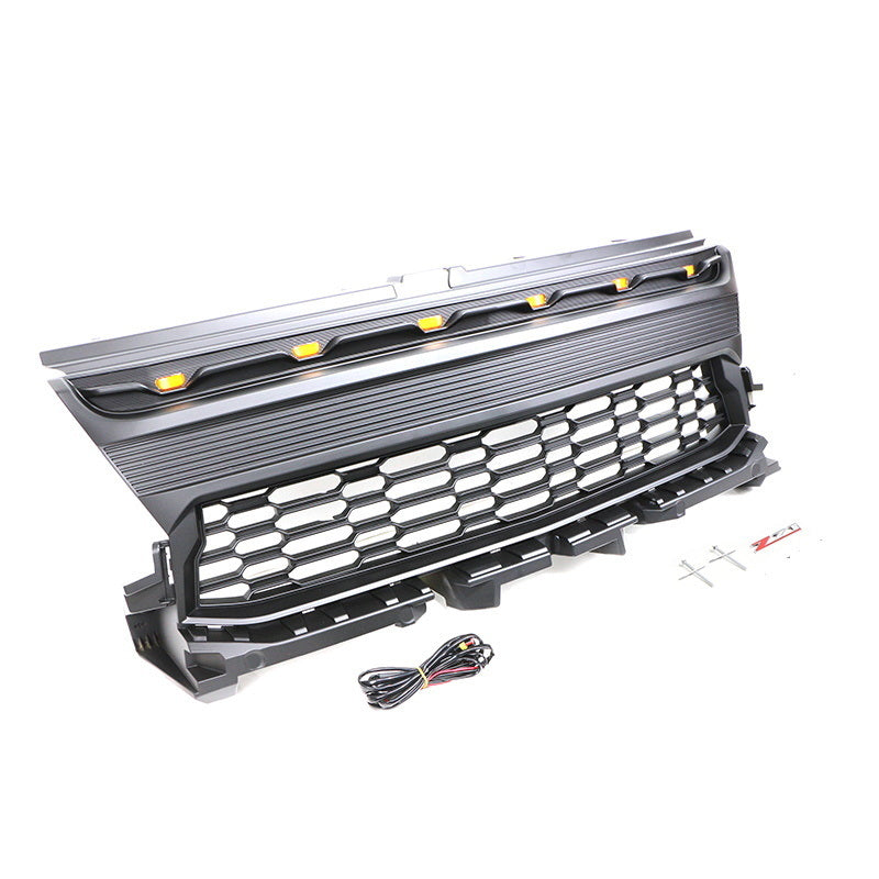 Black Front Grille Bumper Grill Fit For CHEVROLET COLORADO 2021-2022 With LED Lights - Premium Grilles & Grille Guards from Rapidvehicles - Just $353.99! Shop now at Rapidvehicles