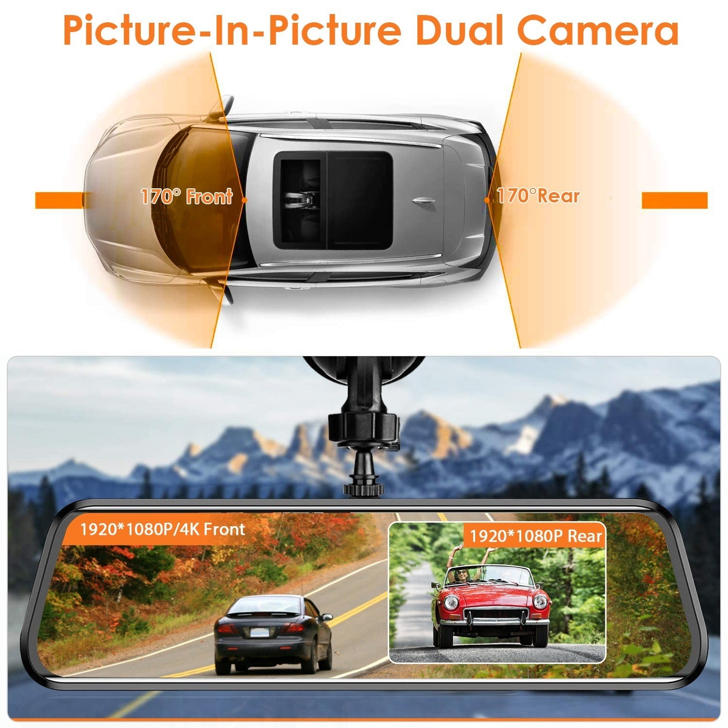 4K Car DVR 12in Dash Cam Camcorder Camera Recorder with 170 Angle Loop Recording Motion Detection Night Vision Voice Control APP Control G-sensor - Premium In-Dash Navigation from Rapidvehicles - Just $129.46! Shop now at Rapidvehicles