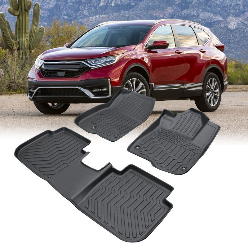 Car Floor Mats for 2023 Ho*da CRV Hybrid Black All-Weather TPE Rubber Car Mats - Premium Floor Mats, Universal Fit from Rapidvehicles - Just $119.99! Shop now at Rapidvehicles