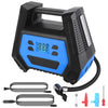 Portable Tire Inflator 150 PSI 120W Max Power Tire Pump with Digital Display LED Light Inflatable Nozzle Needle Fuse Air Compressor for Bikes Motorbikes Cars Balls - Premium Air Compressors & Inflators from Rapidvehicles - Just $59.99! Shop now at Rapidvehicles