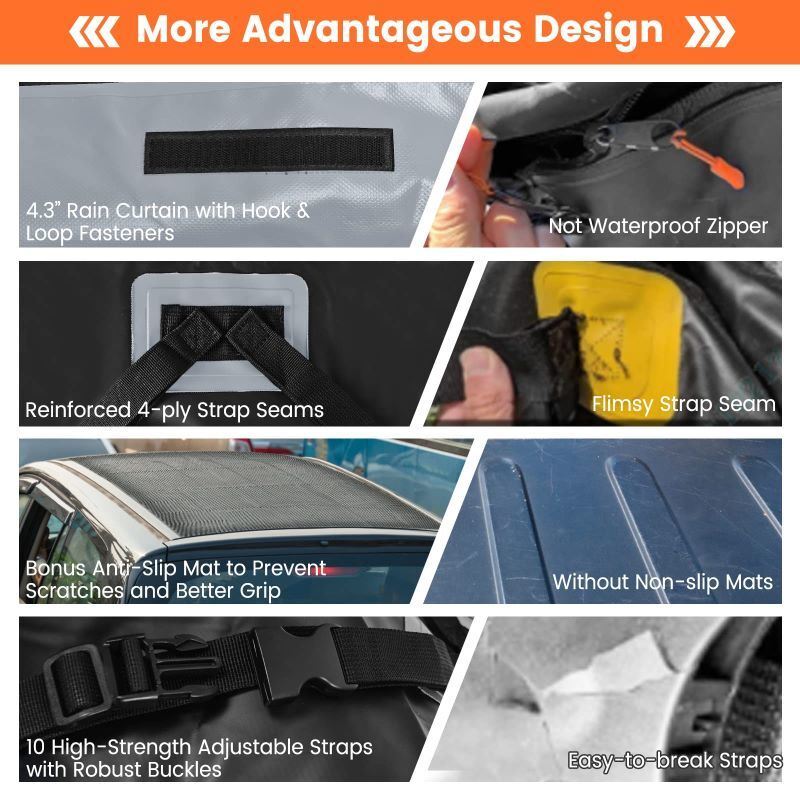 Car Outdoor Traveling Storage Rooftop Cargo Carrier Box - Premium Cargo Racks from Rapidvehicles - Just $126.99! Shop now at Rapidvehicles