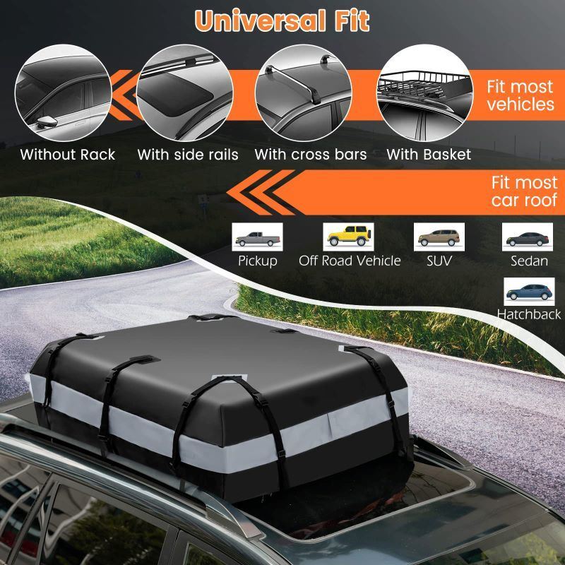 Car Outdoor Traveling Storage Rooftop Cargo Carrier Box - Premium Cargo Racks from Rapidvehicles - Just $126.99! Shop now at Rapidvehicles