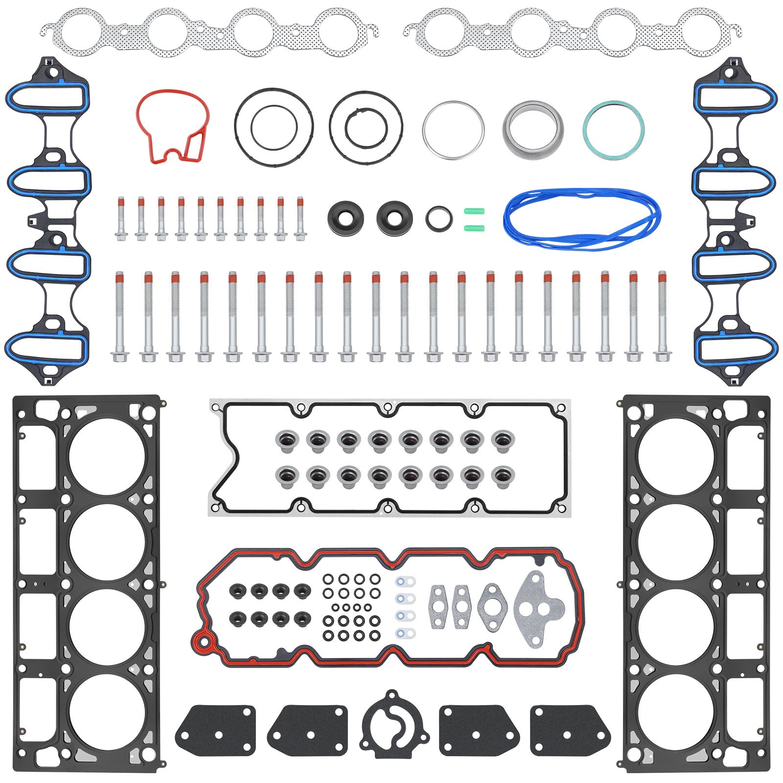 Fits 02-04 Chevrolet GMC Buick Cadillac 5.3L 4.8L OHV MLS Head Gasket Set Bolts - Premium Accessories from Rapidvehicles - Just $122.41! Shop now at Rapidvehicles