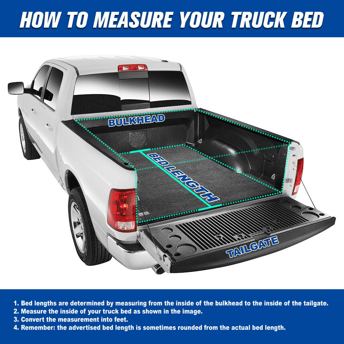 Soft Roll Up 6.5ft Bed Truck Bed Tonneau Cover 09-22 Dodge Ram - Premium Accessories from Rapidvehicles - Just $283.99! Shop now at Rapidvehicles