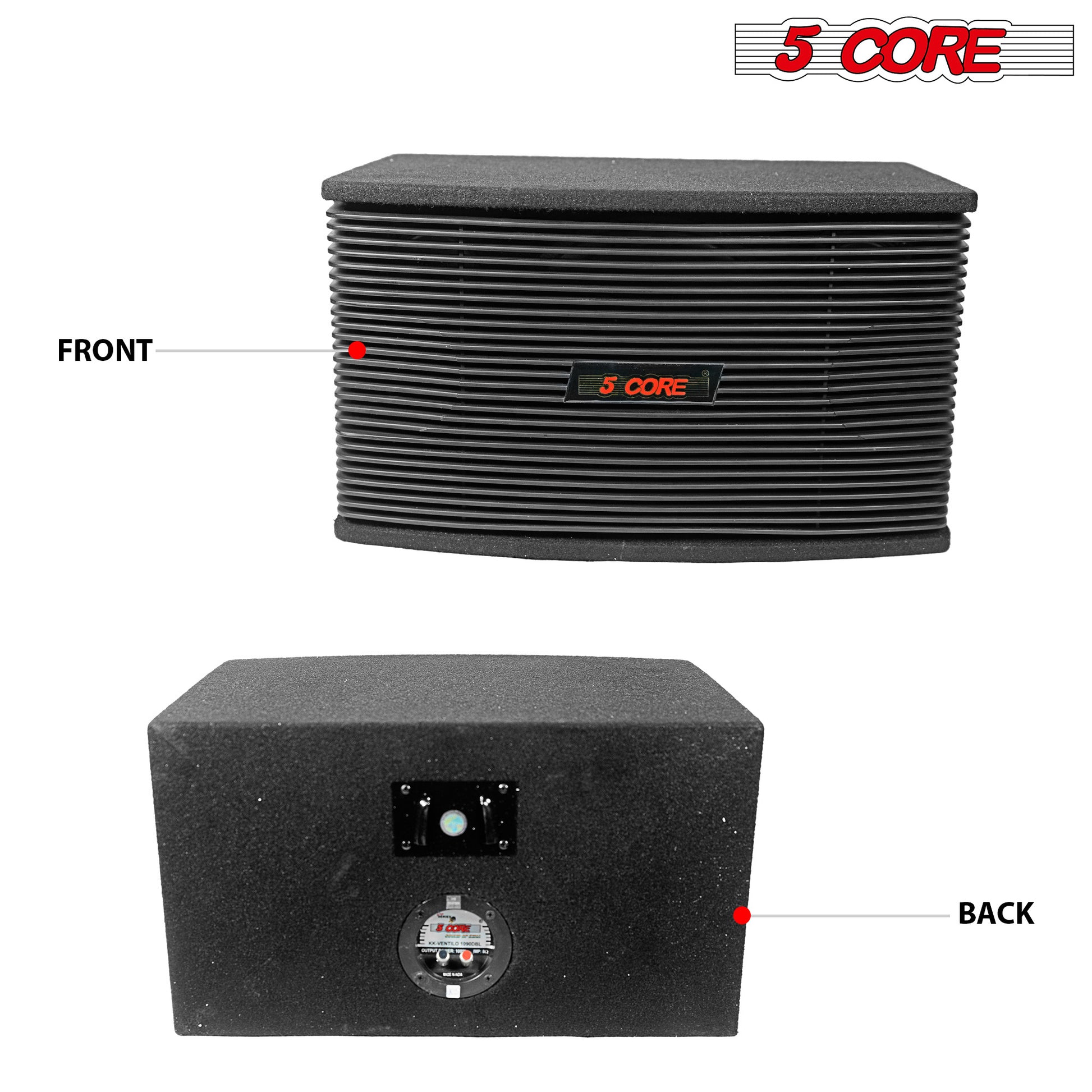 5 Core Car 8" Subwoofer/Premium Bass Woofer 80RMS/ Wooden Wired Waterproof System Wall Mounted Indoor Outside Patio Backyard Surround Sound Home Exterior - Ventilo 890 - Premium Car Subwoofers & Enclosures from 5 Core - Just $65.12! Shop now at Rapidvehicles