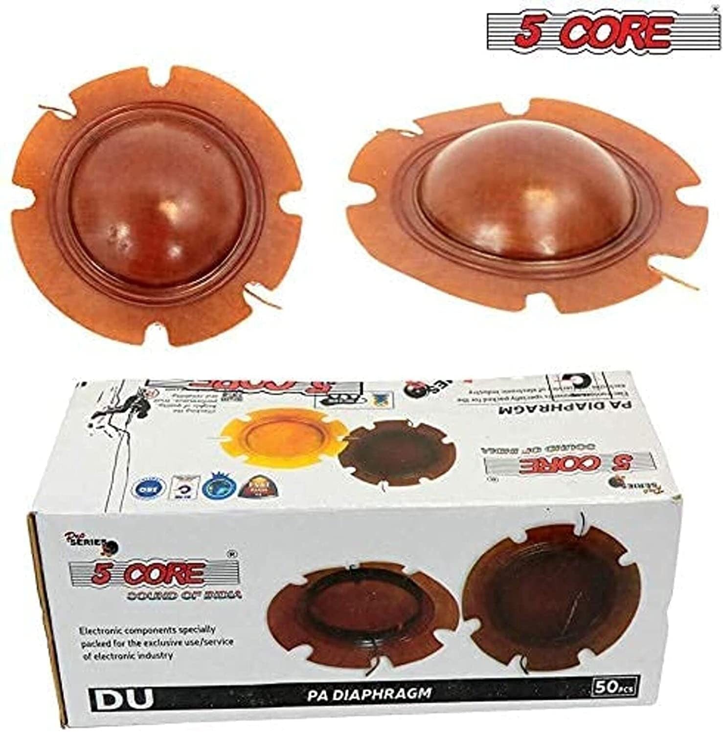 5 Core 2 Inch Universal Diaphragm Replacement 50 Pack Phenolic - Premium Speakers from 5 Core - Just $43.63! Shop now at Rapidvehicles