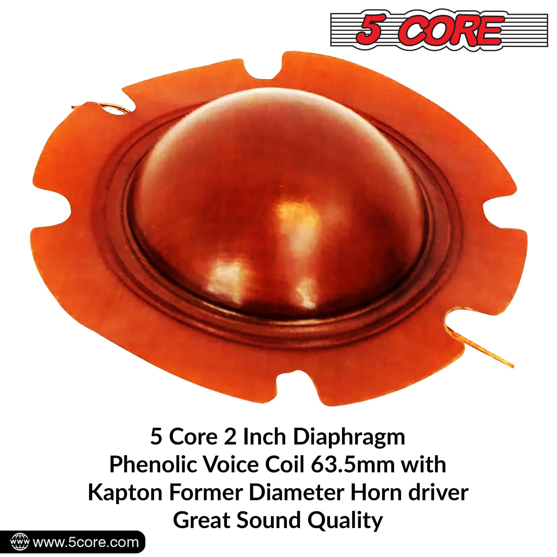 5 Core 2 Inch Universal Diaphragm Replacement 50 Pack Phenolic - Premium Speakers from 5 Core - Just $43.63! Shop now at Rapidvehicles