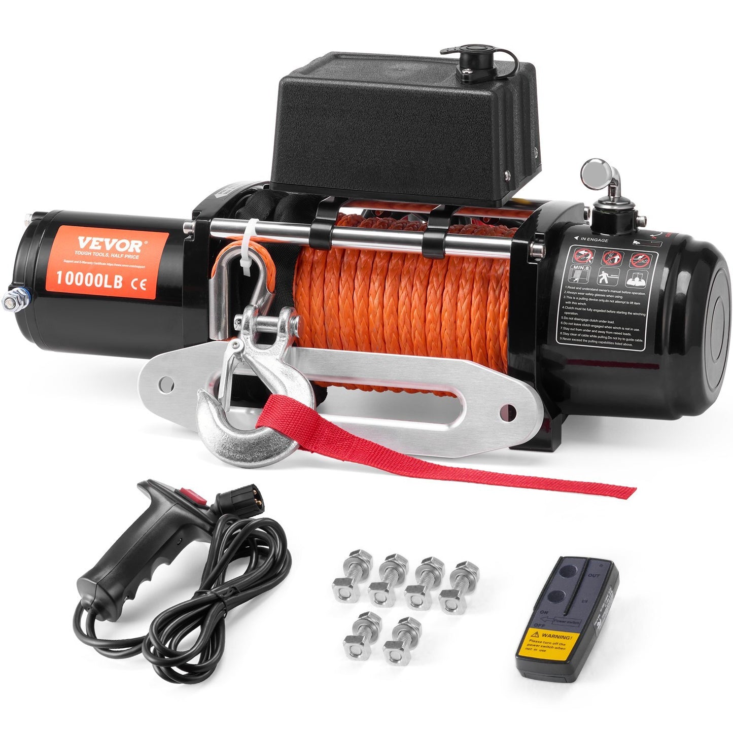 VEVOR Electric Winch Truck 10,000 lb Synthetic Rope Waterproof - Premium Electric Winch from VEVOR - Just $382.10! Shop now at Rapidvehicles