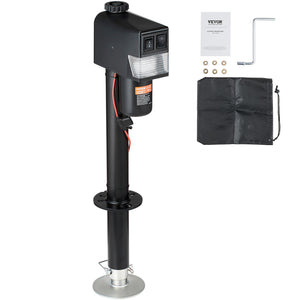 VEVOR Electric Trailer Jack, Power Tongue Jack Weight Capacity 3500 lbs, 9.84"-33.85" Electric Tongue Jack with Waterproof Cover for Lifting RV Trailer, Horse Trailer, Utility Trailer, Yacht Trailer - Premium Trailer Jack from VEVOR - Just $137.79! Shop now at Rapidvehicles