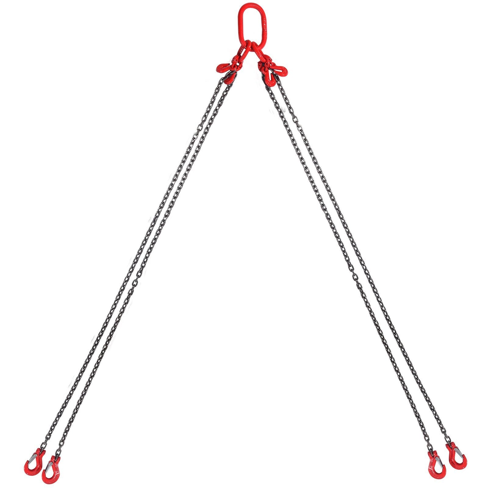 VEVOR 1/4" x 5' Chain Sling 4 Legs G80 Lifting Chain with Grab Hooks 6600 lbs - Premium Tow Chain from VEVOR - Just $64.39! Shop now at Rapidvehicles