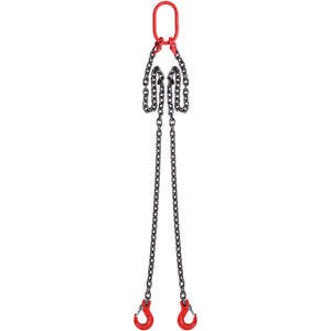 VEVOR 5/16" x 5' Chain Sling 2 Legs G80 Lifting Chain with Grab Hooks 6600 lbs - Premium Tow Chain from VEVOR - Just $53.19! Shop now at Rapidvehicles