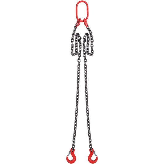 VEVOR 5/16" x 5' Chain Sling 2 Legs G80 Lifting Chain with Grab - Premium Tow Chain from VEVOR - Just $56.98! Shop now at Rapidvehicles