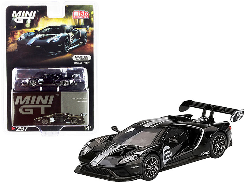 Ford GT Mk II #2 Shadow Black with Silver Stripes Limited Edition - Premium  from Rapidvehicles - Just $29.69! Shop now at Rapidvehicles