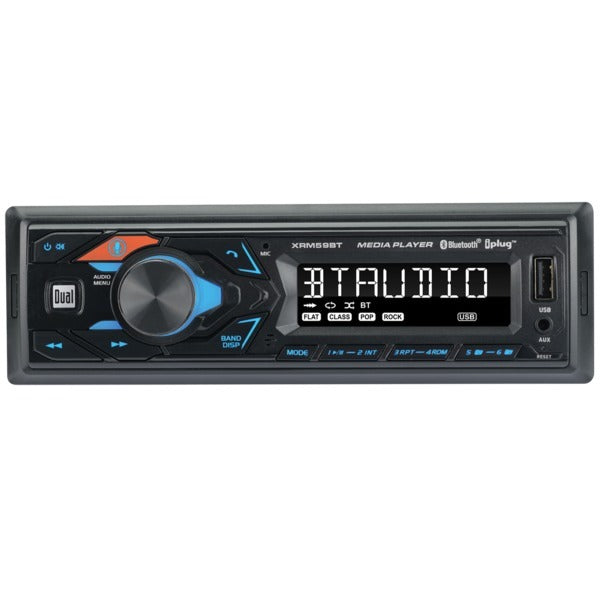 Dual XRM59BT Single-DIN In-Dash All-Digital Media Receiver with Bluetooth - Premium Car Stereos from DUAL(R) - Just $67.41! Shop now at Rapidvehicles