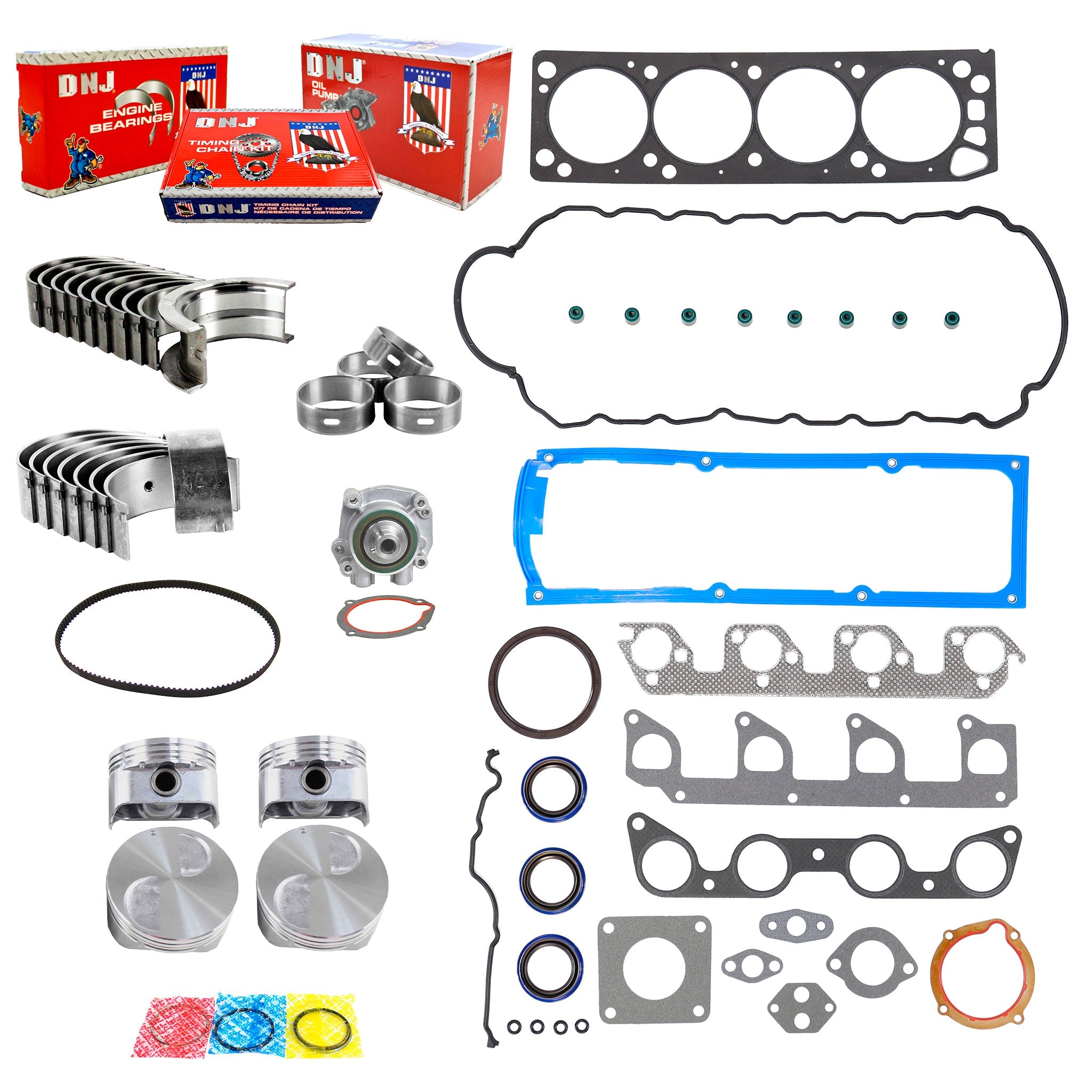 Master Engine Rebuild Kit 1995-1997 Ford,Mazda 2.3L