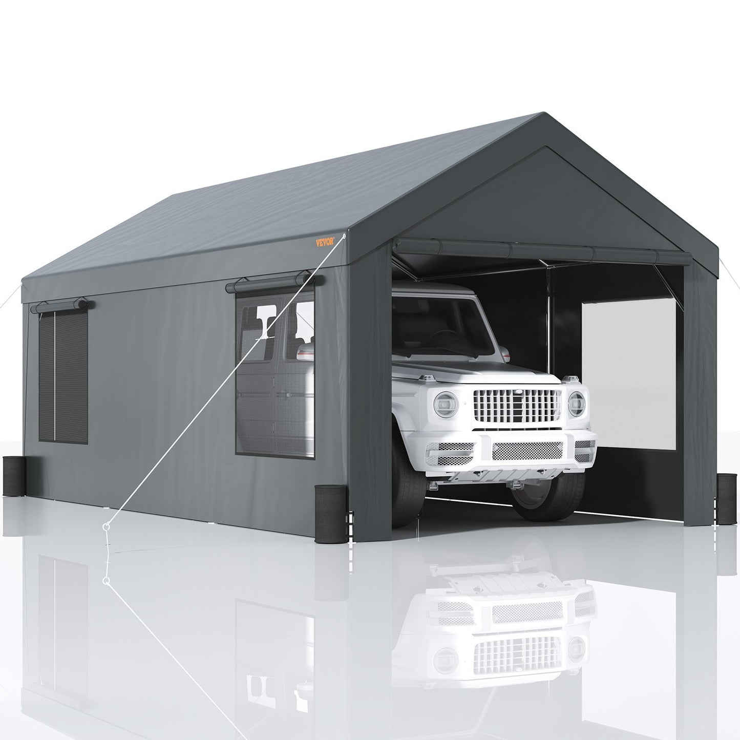 VEVOR Carport, Heavy Duty 10x20ft Car Canopy, Outdoor Garage - Premium Carports from VEVOR - Just $366.59! Shop now at Rapidvehicles