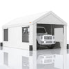 VEVOR Carport, Heavy Duty 10x20ft Car Canopy, Outdoor Garage Shelter with Removable Sidewalls, Roll-up Ventilated Windows & Doors, UV Resistant Waterproof All-Season Tarp for Car, Truck, Boat, White - Premium Carports from VEVOR - Just $345.79! Shop now at Rapidvehicles