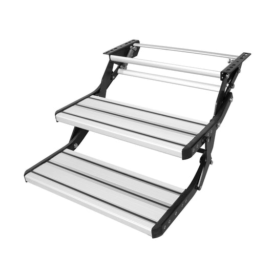 VEVOR RV Steps, 2-Step, Manual Retractable RV Stairs, Foldable, - Premium RV Step from VEVOR - Just $211.99! Shop now at Rapidvehicles