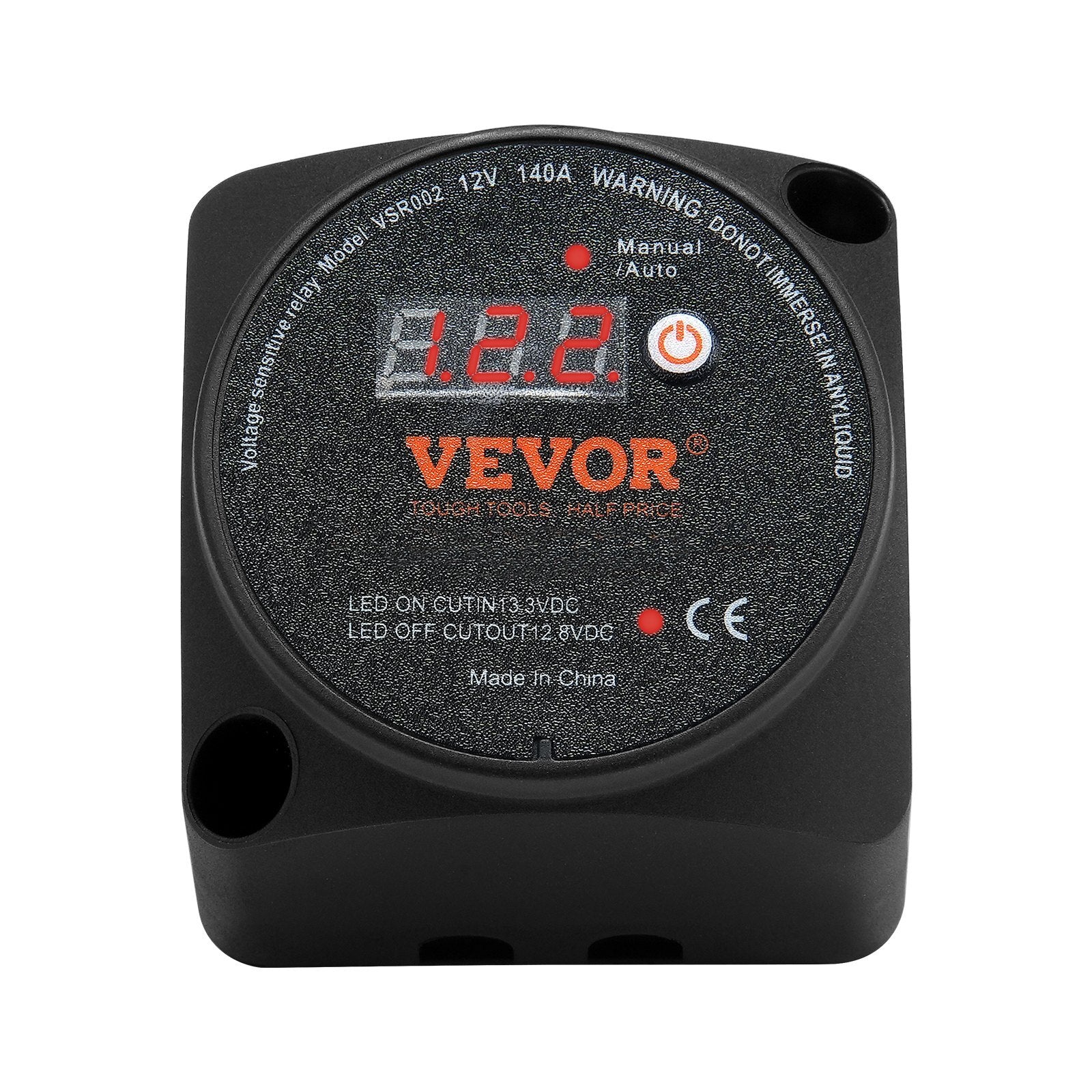 VEVOR Dual Battery Isolator Kit, 12V 140Amp, Manual and Auto Modes VSR Voltage Sensitive Relay with LCD Screen, Smart Battery Isolator for ATV UTV RV Camper Off-Road Vehicle Caravan Truck Boat Yacht - Premium Battery Isolator Kit from VEVOR - Just $69.99! Shop now at Rapidvehicles