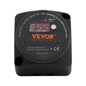 VEVOR Dual Battery Isolator Kit, 12V 140Amp, Manual and Auto Modes VSR Voltage Sensitive Relay with LCD Screen, Smart Battery Isolator for ATV UTV RV Camper Off-Road Vehicle Caravan Truck Boat Yacht - Premium Battery Isolator Kit from VEVOR - Just $75.48! Shop now at Rapidvehicles