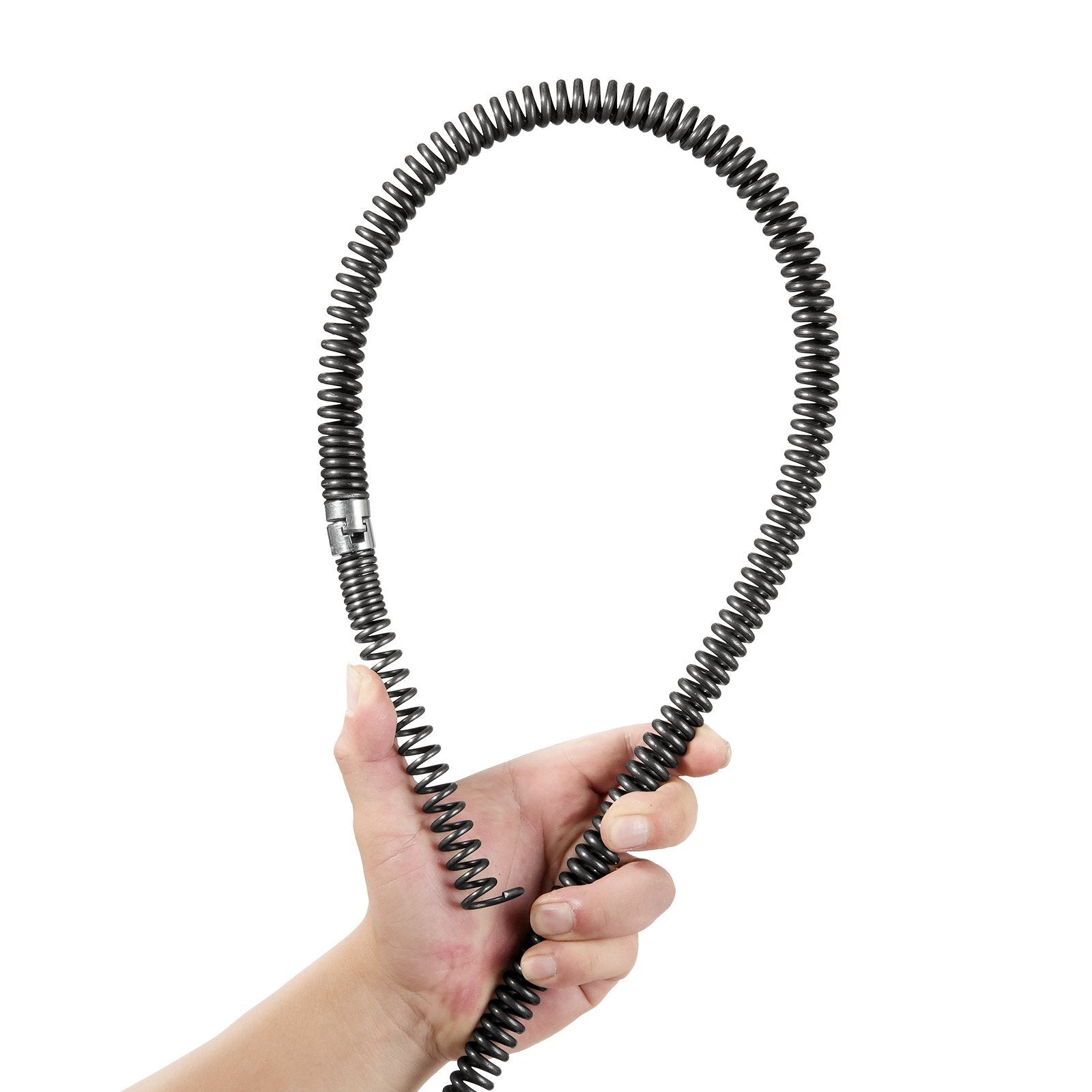 VEVOR Drain Cleaning Cable 66 FT x 5/8 Inch, Professional Sectional Drain Cleaner Cable with 7 Cutters for 0.8" to 3.9" Pipes, Hollow Core Sewer Drain Auger Cable for Sink, Floor Drain, Toilet - Premium Drain Cleaning Equipment from VEVOR - Just $96.99! Shop now at Rapidvehicles