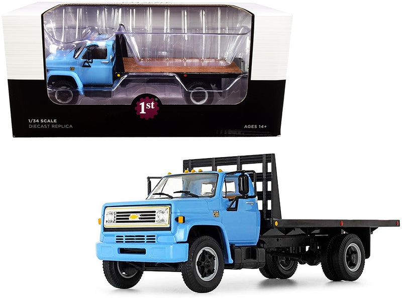 Chevrolet C65 Flatbed Truck Blue and Black 1/34 Diecast Model by - Premium Chevrolet Models from First Gear - Just $104.39! Shop now at Rapidvehicles