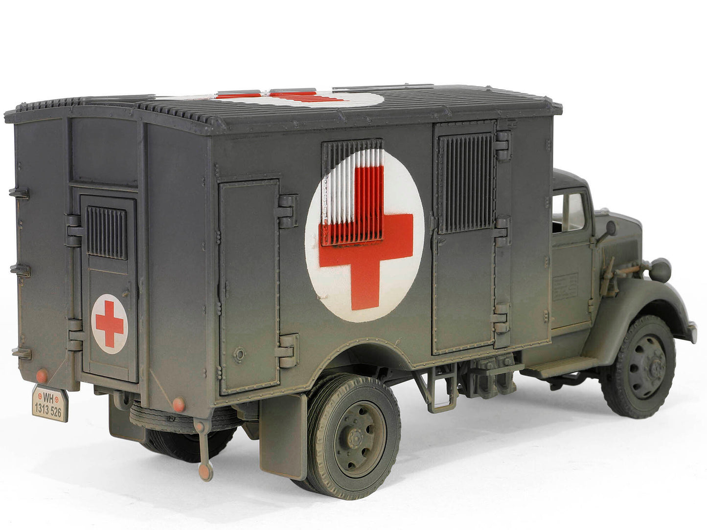 Opel-Blitz Kfz.305 Ambulance Gray (Weathered) "German Army" - Premium Military Models from Forces Of Valor - Just $136.79! Shop now at Rapidvehicles