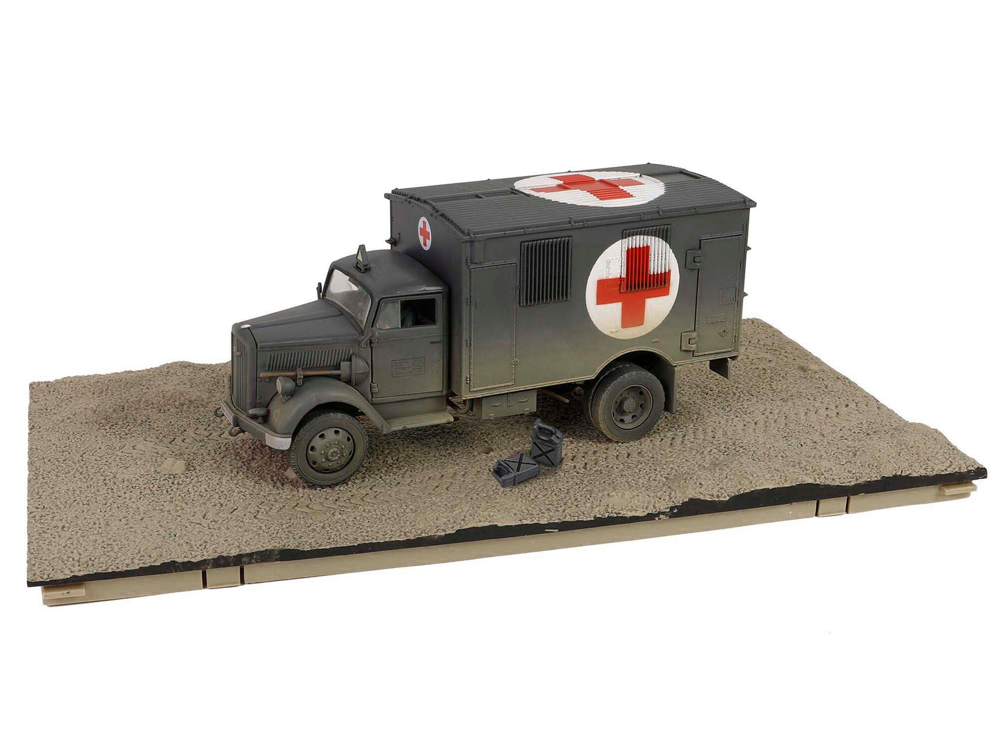 Opel-Blitz Kfz.305 Ambulance Gray (Weathered) "German Army" - Premium Military Models from Forces Of Valor - Just $136.79! Shop now at Rapidvehicles