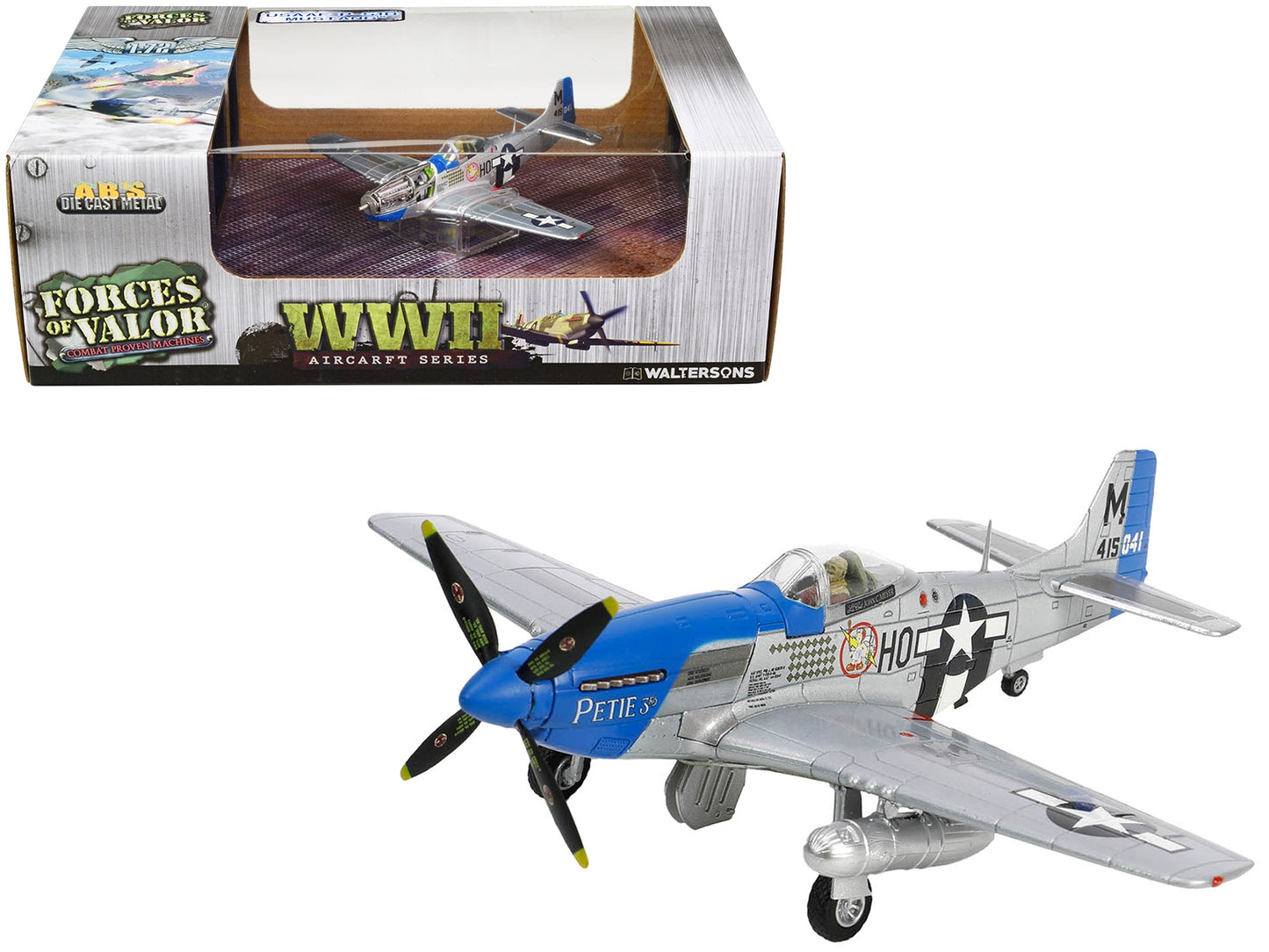 North American Aviation P-51D Mustang Aircraft Fighter "Petie 3rd - Premium Military Models from Forces Of Valor - Just $111.99! Shop now at Rapidvehicles