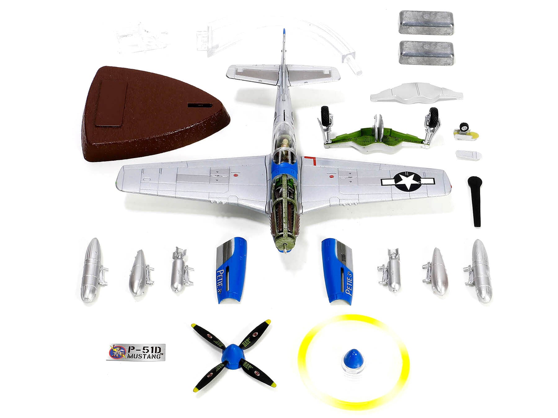 North American Aviation P-51D Mustang Aircraft Fighter "Petie 3rd - Premium Military Models from Forces Of Valor - Just $111.99! Shop now at Rapidvehicles