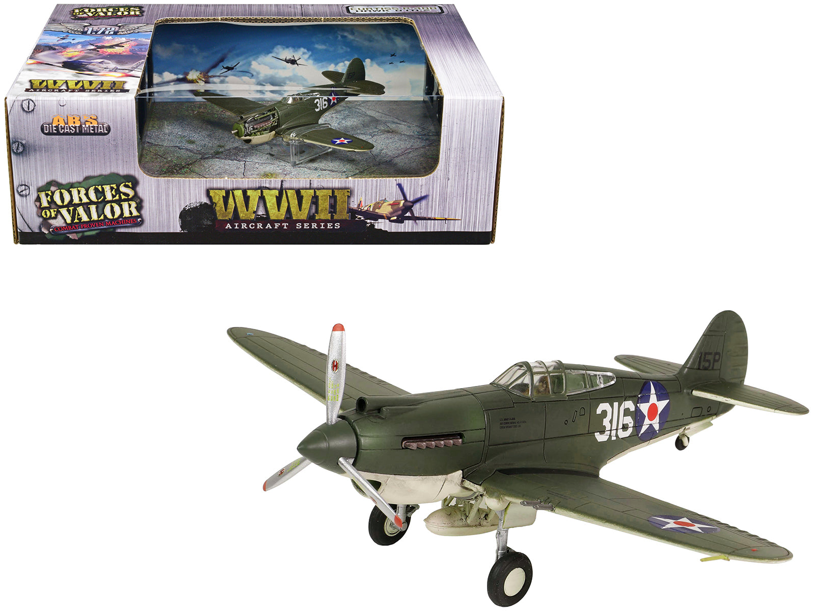 Curtiss P-40B HAWK 81A-2 (P-8127) Aircraft Fighter "47th Pursuit Squadron (15th Pursuit Group) Serial : 316/15P Hawaiian Islands Pearl Habor" (7 December 1941) "WW2 Aircrafts Series" 1/72 Diecast Model by Forces of Valor free shipping USA