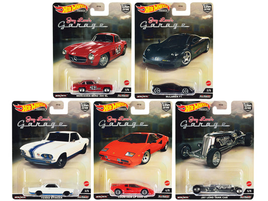 "Jay Leno’s Garage" 5 piece Set "Car Culture" Series Diecast Model Cars by Hot Wheels free shipping USA