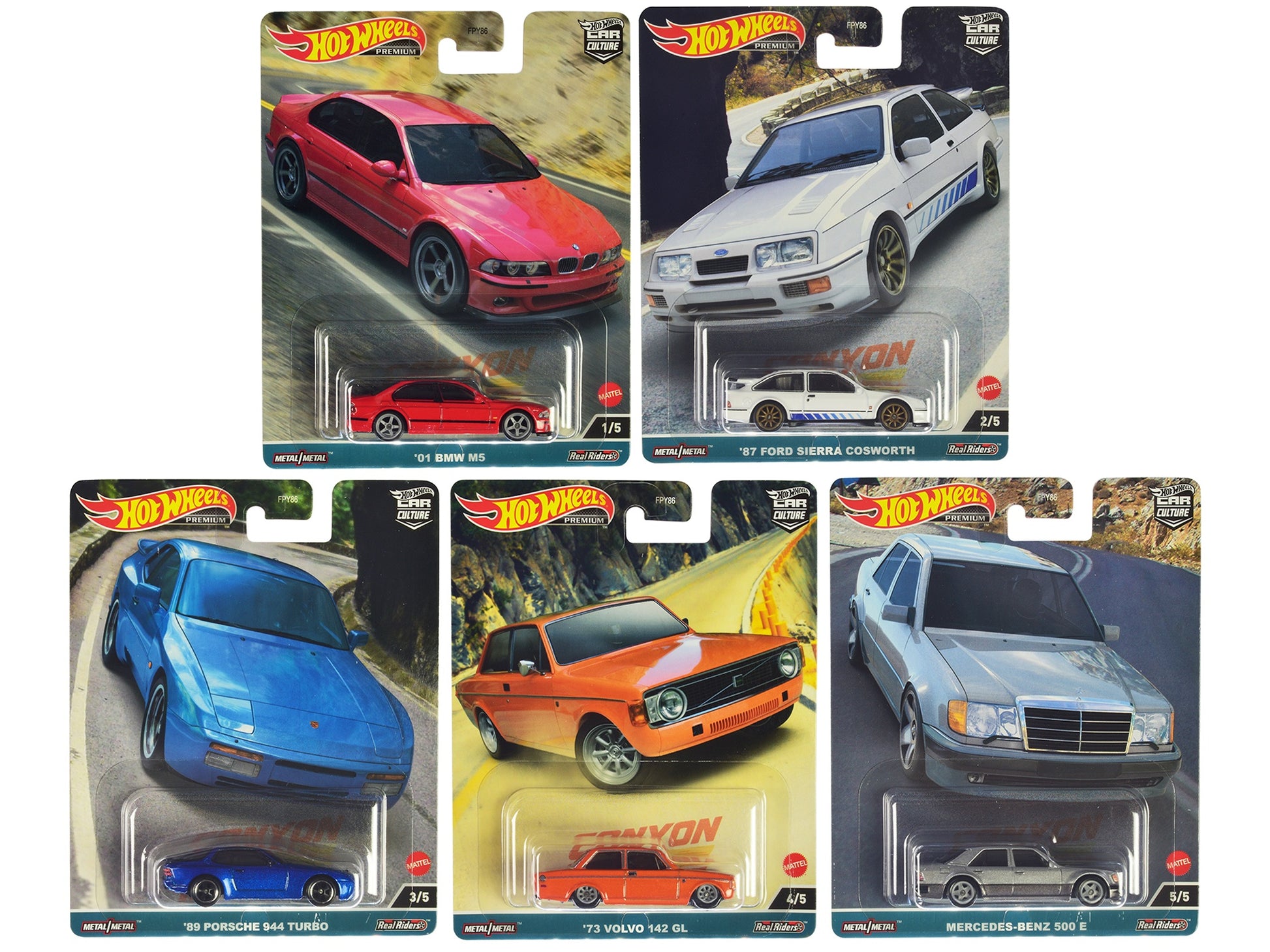 "Canyon Warriors" 5 piece Set "Car Culture" Series die cast model - Premium Other from Hotwheels - Just $70.99! Shop now at Rapidvehicles