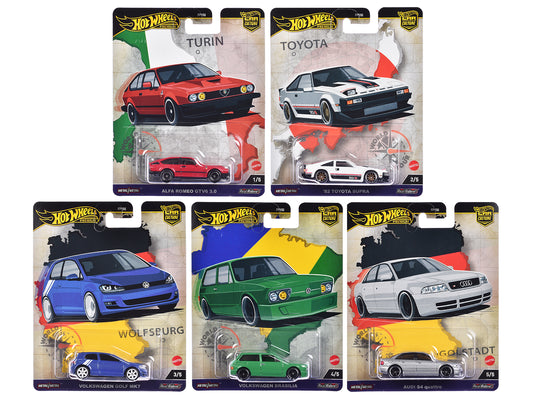 "World Tour" 5 piece Set "Car Culture" 2024 Series A Diecast Model Cars by Hot Wheels free shipping USA