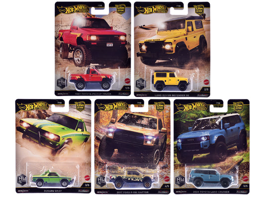 "HW Off Road" 5 piece Set "Car Culture" 2024 Series H Diecast Model Cars by Hot Wheels - Use code SHOPAPP15 to get 15 percent off
