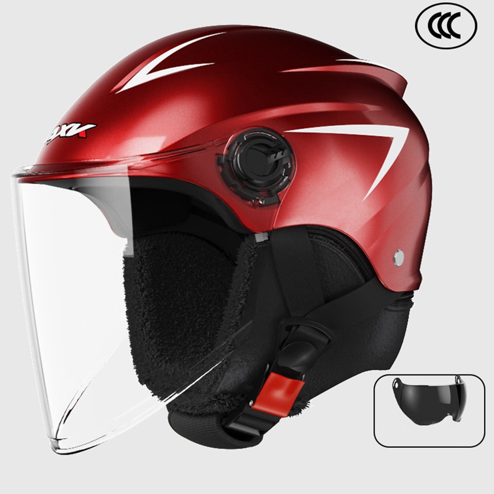 Motorcycle Open Face Helmet Quick Release Buckle Ventilated Helmet With Detachable Scarf For Men Women galaxy gray - Premium Motorcycle Helmets from Rapidvehicles - Just $44.99! Shop now at Rapidvehicles