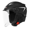 Motorcycle Open Face Helmet Quick Release Buckle Ventilated Helmet With Detachable Scarf For Men Women Matte Black - Premium Motorcycle Helmets from Rapidvehicles - Just $44.99! Shop now at Rapidvehicles