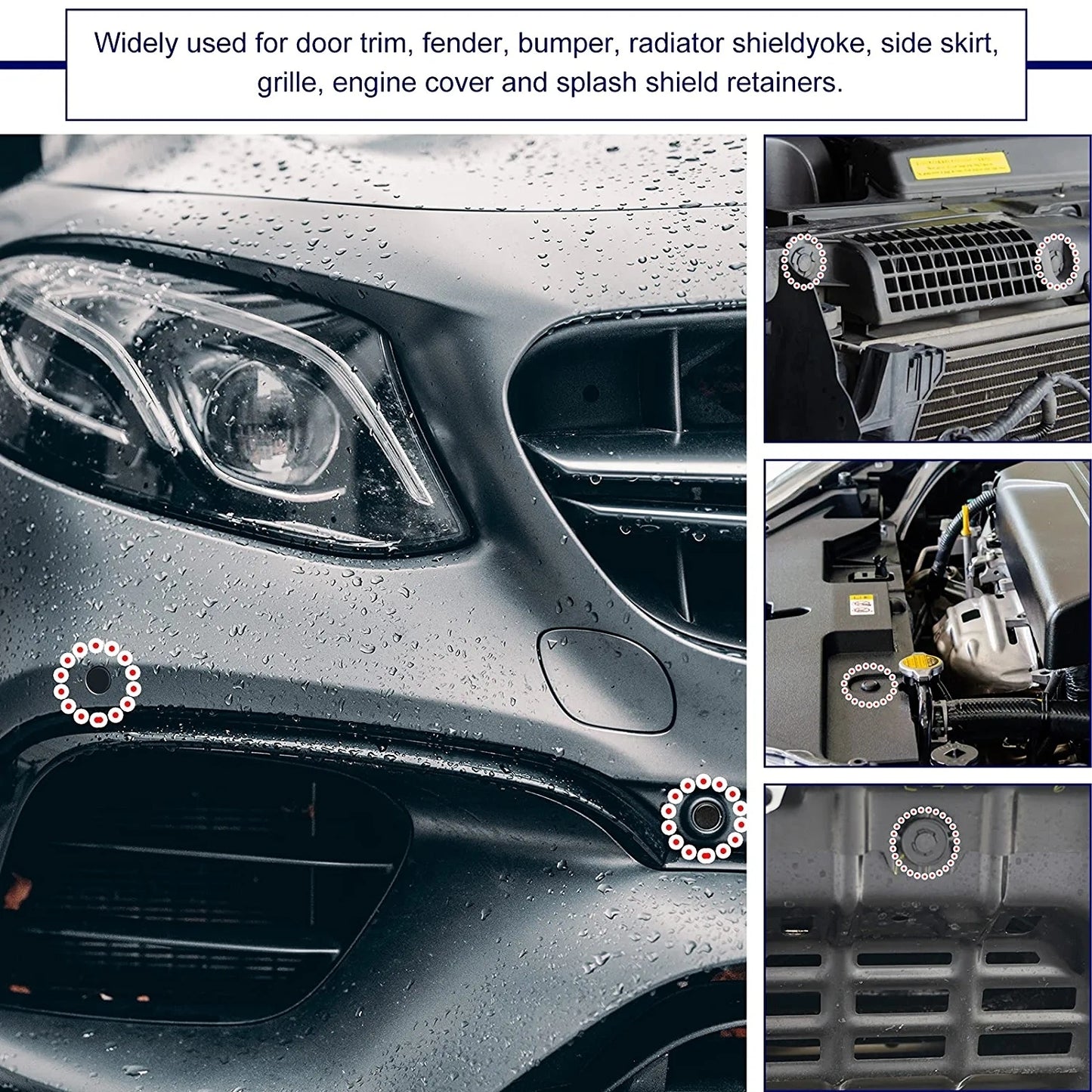 190pcs Car Retainer Clips 6 Sizes Fasteners Kit Rivet Push Rod - Premium Car Organizers from Rapidvehicles - Just $15.29! Shop now at Rapidvehicles