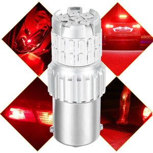 2pcs Fast Heat Disspation Aluminum LED Bulb for Drviaion 1156/1157Canbus Light Red light_1156 bau15s py21w - Premium Car LED Lights from Rapidvehicles - Just $21.05! Shop now at Rapidvehicles