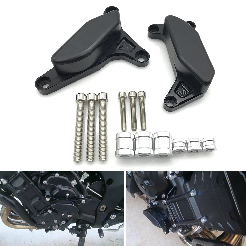 Engine Case Slider Crash Protector For Yamaha Fz1 Fz8 Fazer Motorcycle Accessories Guard Cover black - Premium Car Organizers from Rapidvehicles - Just $58.48! Shop now at Rapidvehicles