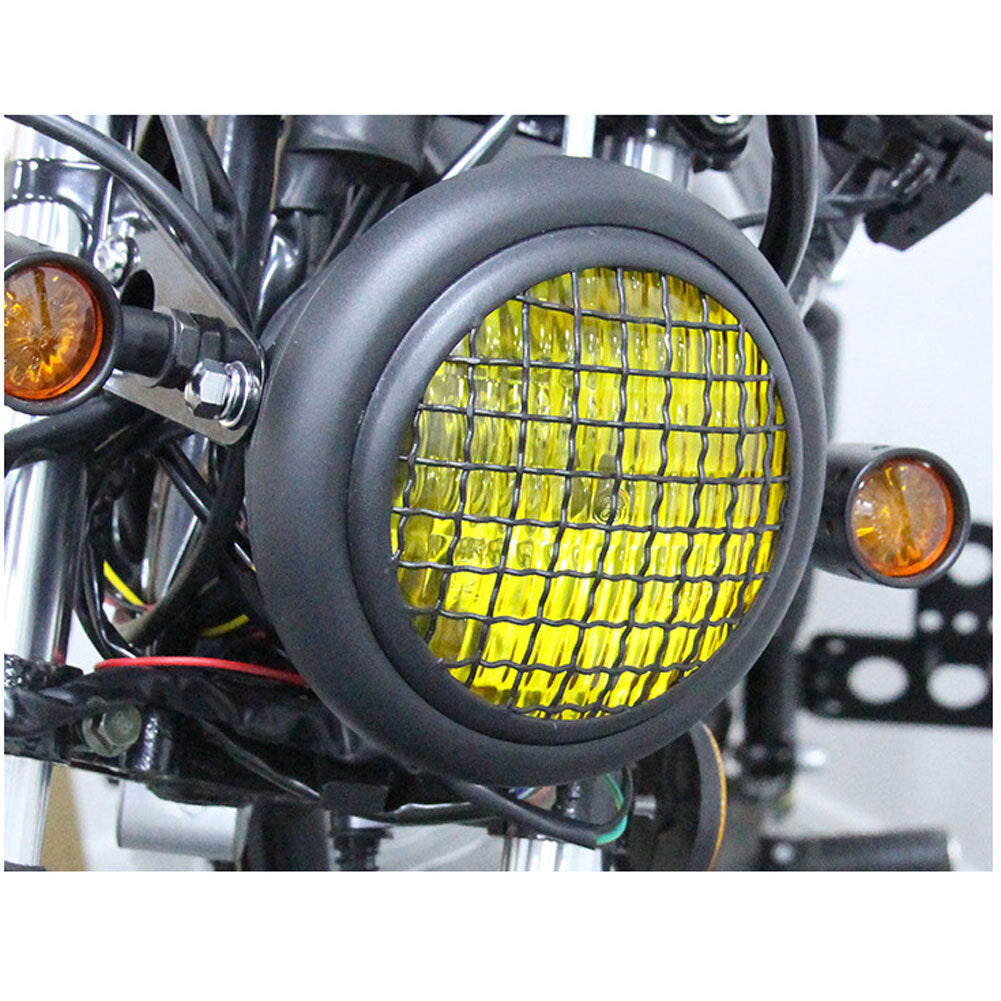 Motorcycle Grille Headlights Motorcycle  Headlight Metal Retro - Premium Car LED Lights from Rapidvehicles - Just $49.99! Shop now at Rapidvehicles