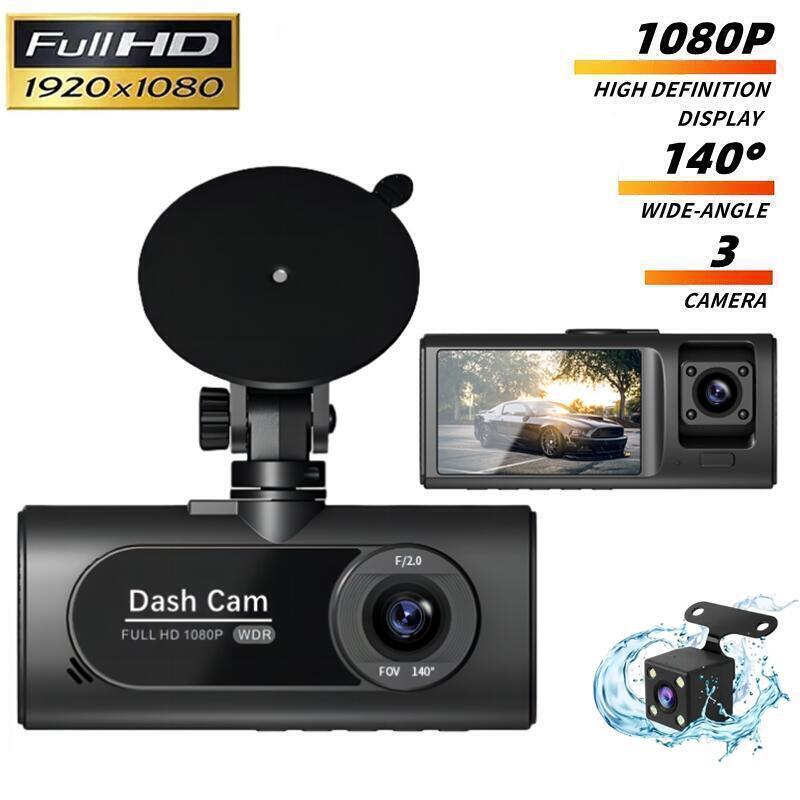 3 Channel Dash Cam Camera, Front Inside and Rear Camera WiFi Camcorder Camera 1080P HD Loop V20 WIFI front+inside - Premium Car DVR from Rapidvehicles - Just $54.36! Shop now at Rapidvehicles