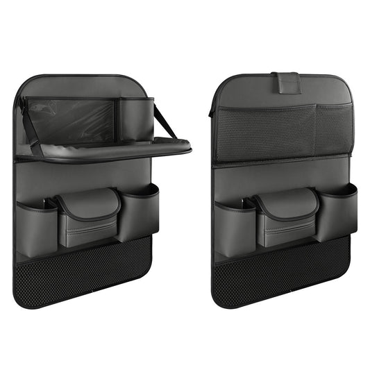 Car Back Seat Organizer With Foldable Table Tray, Adjustable - Premium Car Organizers from Rapidvehicles - Just $70.99! Shop now at Rapidvehicles