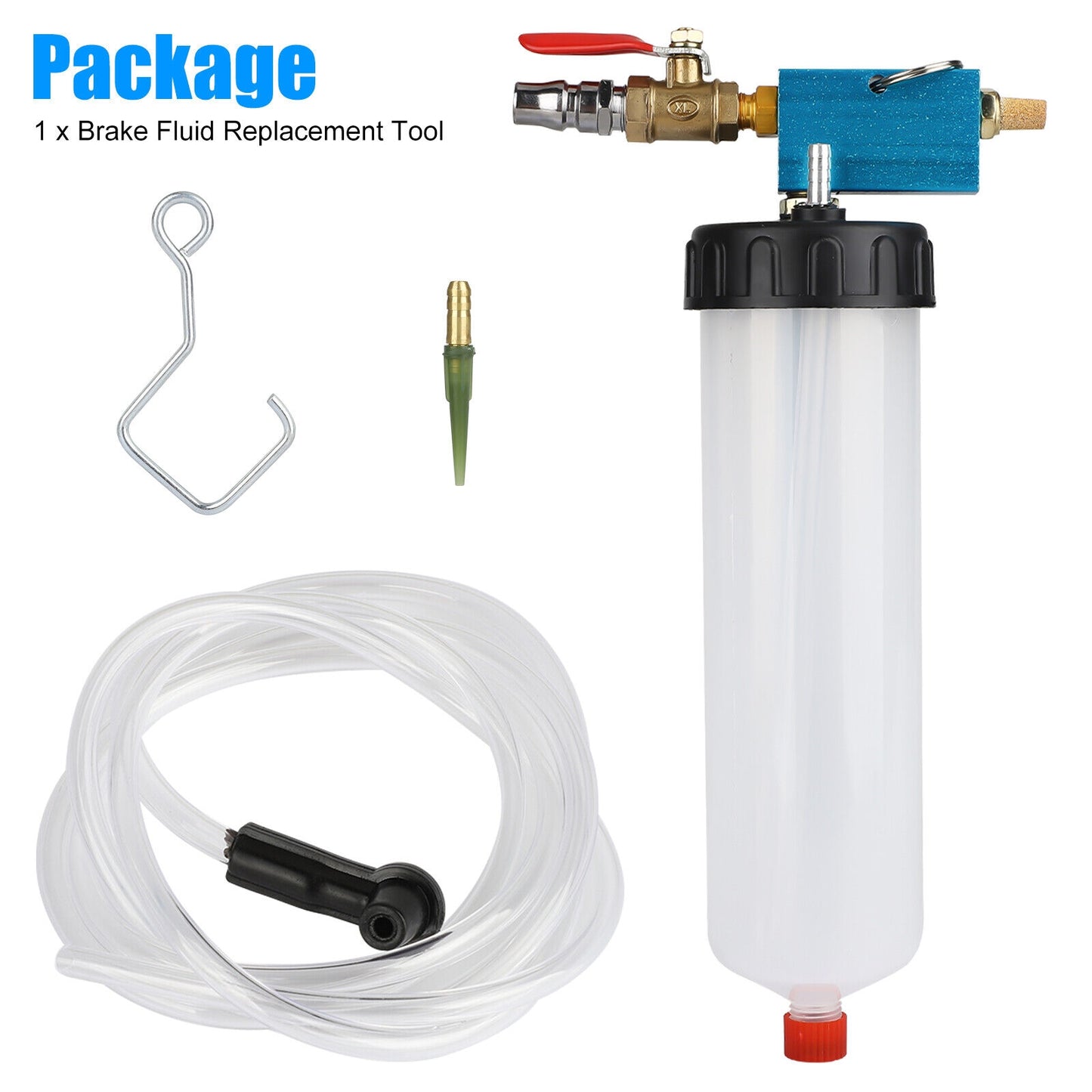 Brake Fluid Bleeder Kit With 1/4 Inch Air Quick Plug Portable And - Premium Other Car Tools from Rapidvehicles - Just $38.99! Shop now at Rapidvehicles