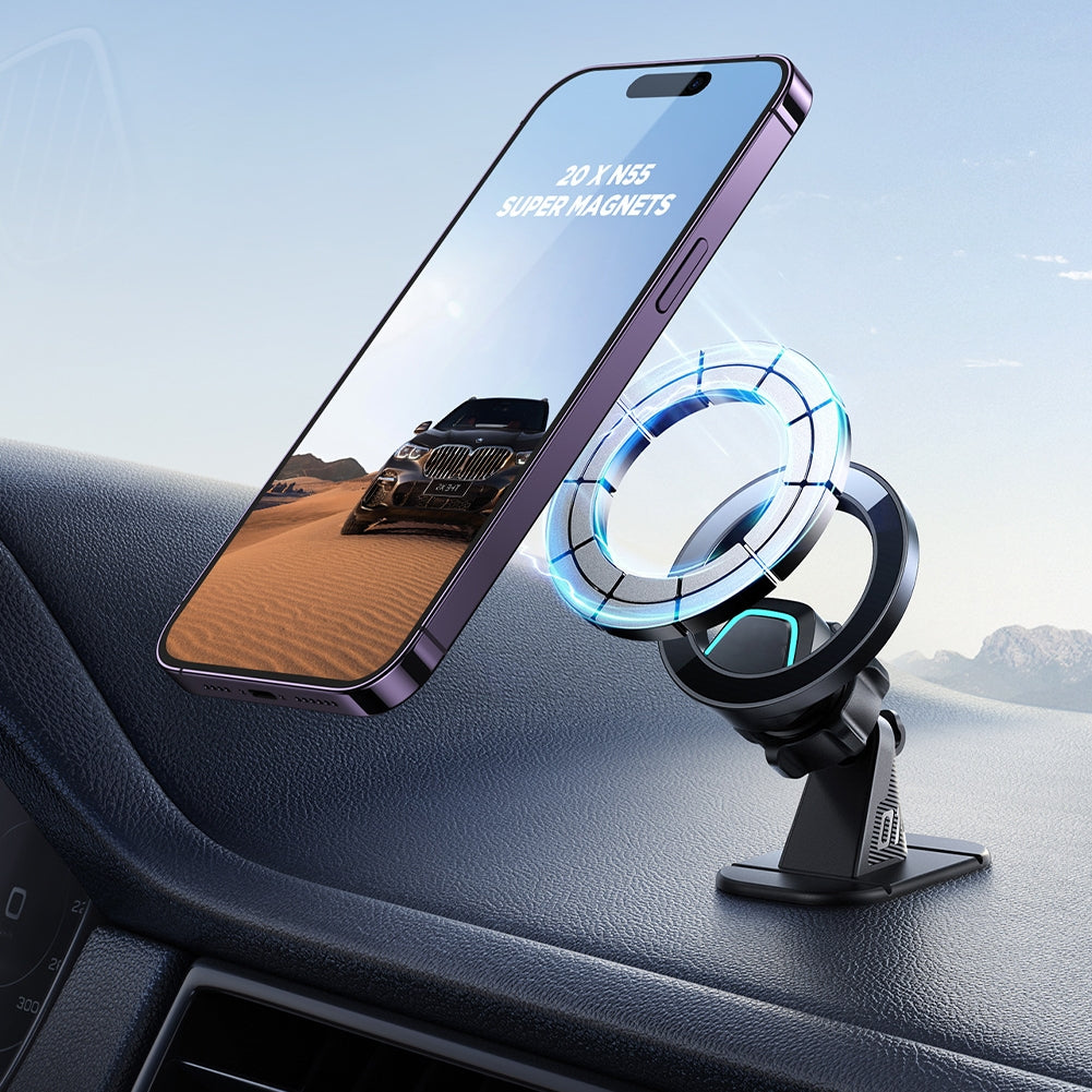 Phone Holder Car Dashboard Phone Mount Holder 360 Rotation Magnetic Mobile Phone Stand Universal Car Phone Holder Bracket Hands Free Vehicle Safe Driving Accessories Black Dashboard Magnetic Mount - Premium Car Mounts & Holders from Rapidvehicles - Just $33.99! Shop now at Rapidvehicles