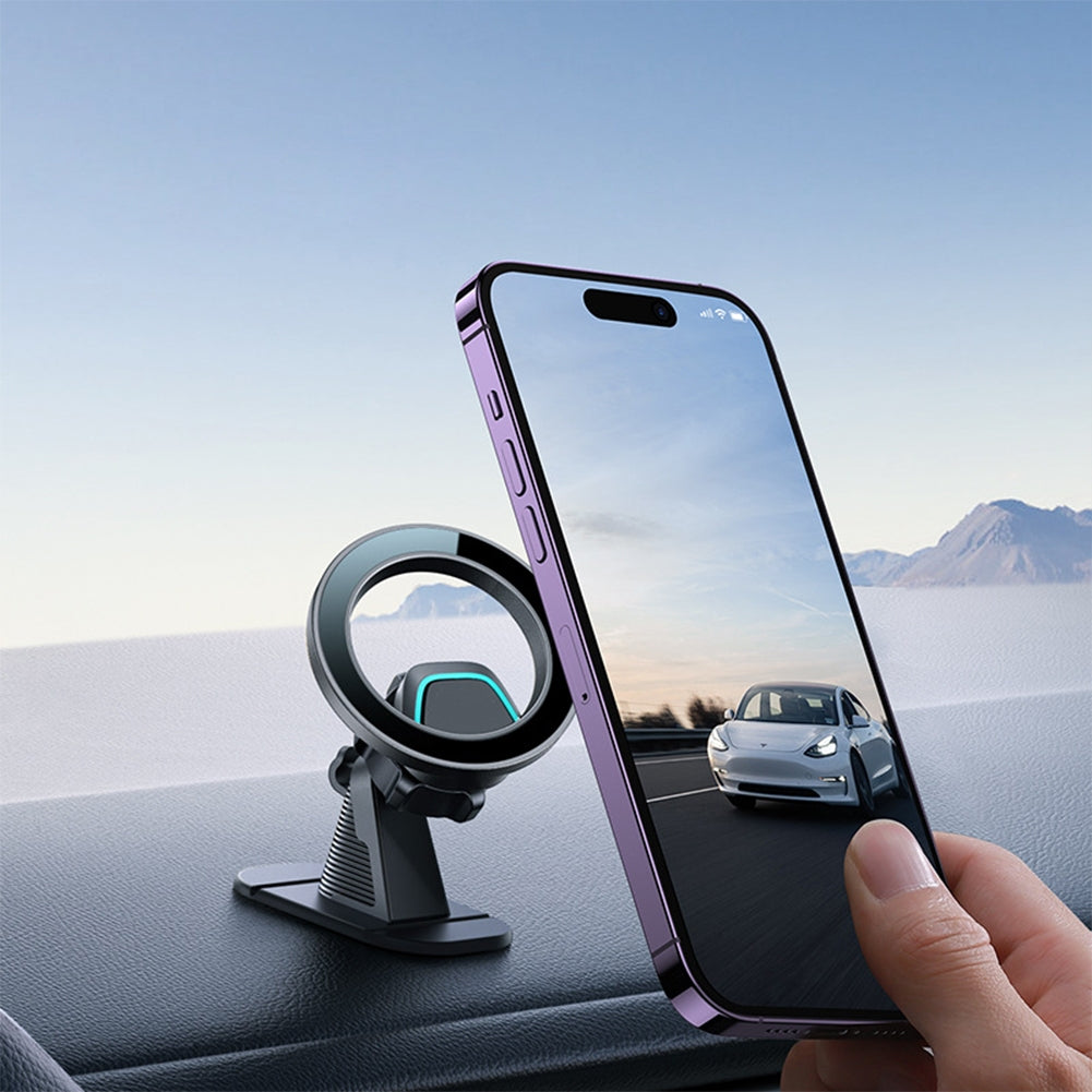 Phone Holder Car Dashboard Phone Mount Holder 360 Rotation Magnetic Mobile Phone Stand Universal Car Phone Holder Bracket Hands Free Vehicle Safe Driving Accessories Black Dashboard Magnetic Mount - Premium Car Mounts & Holders from Rapidvehicles - Just $33.99! Shop now at Rapidvehicles