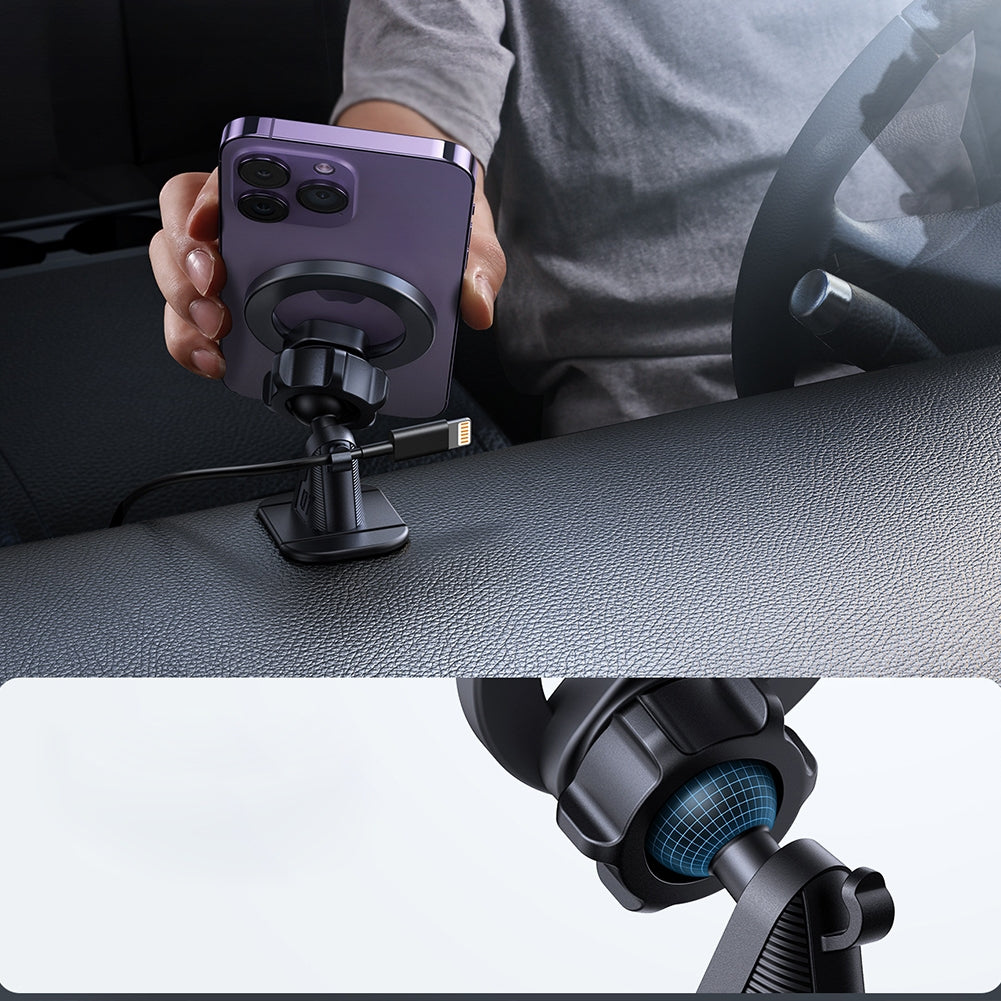 Phone Holder Car Dashboard Phone Mount Holder 360 Rotation Magnetic Mobile Phone Stand Universal Car Phone Holder Bracket Hands Free Vehicle Safe Driving Accessories Black Dashboard Magnetic Mount - Premium Car Mounts & Holders from Rapidvehicles - Just $33.99! Shop now at Rapidvehicles